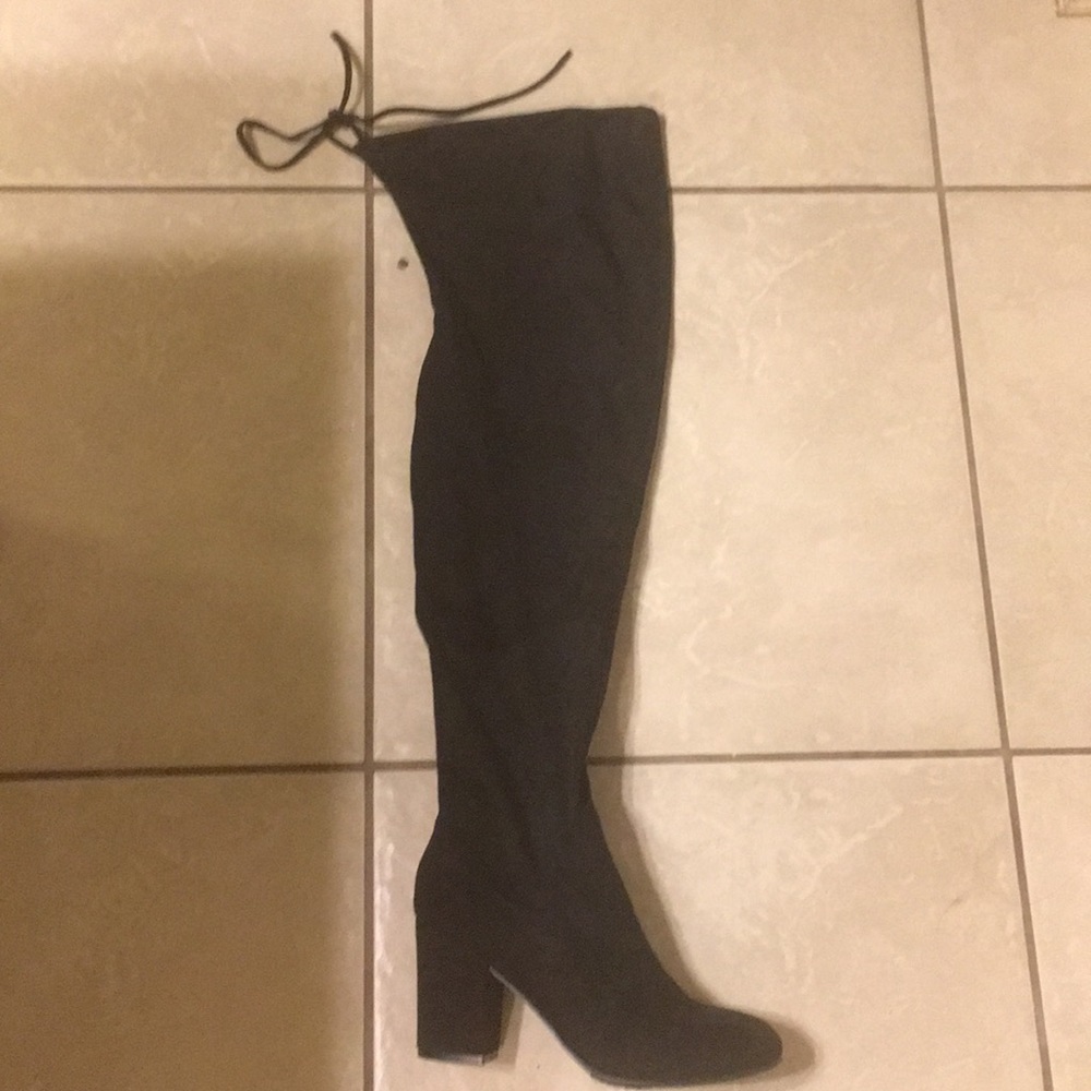 Suede over the knee boot size 9